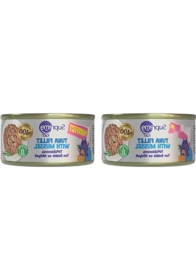 Tiftiklenmiş Ton Balıklı Ve Midyeli Konserve Kedi Maması 70 Gr 2 Paket