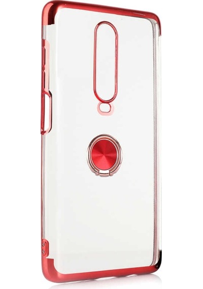 Xiaomi Poco X2 Kılıf Gess Kenarları Renkli Yüzük Aparatlı Kılıf