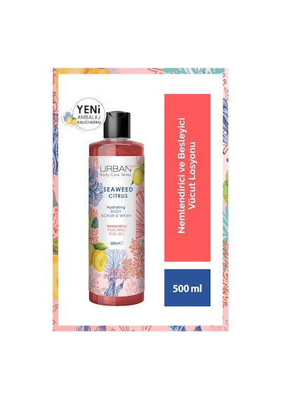 Urban Care Seaweed Citrus Nemlendirici ve Besleyici Peeling Etkili Duş Jeli 500 ML