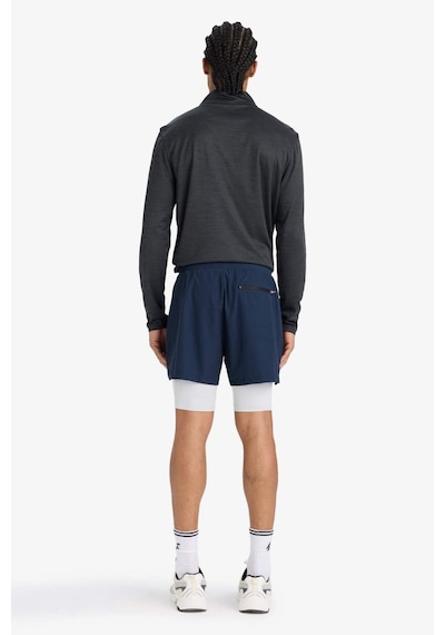 Defacto Defactofit Slim Fit Dar Kesim Sporcu Kısa Paça Şort E9365ax25aunv253 Lacivert