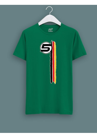 Fnbx Sebastian Vettel 3 Çizgili T-shirt Yeşil