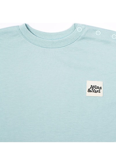 Atlasyael Atlas&yael %100 Organik Pamuk Gots Organik Belgeli Oversize Sweatshirt - Mint Yeşili Mint