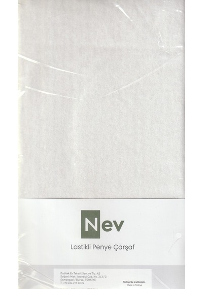 Nev Penye Çarşaf Fitted Beyaz 160x200+30