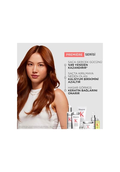 Kerastase Premiere Masque Filler Réparateur, Hasar Görmüş Saçlar İçin Saç Bakım Maskesi, 200 Ml Çiçekli Beyaz