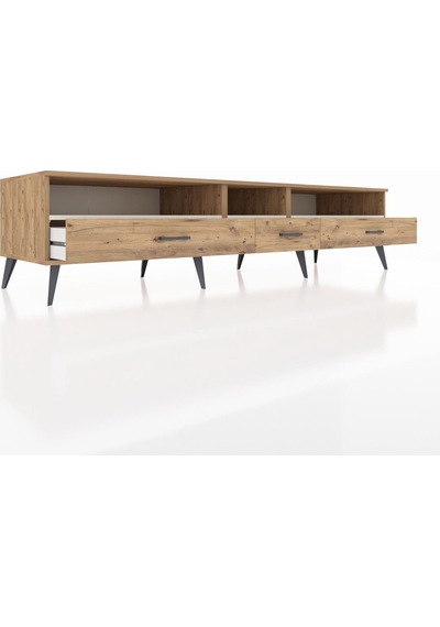 Kronos Tv Ünitesi 3 Raflı 3 Çekmeceli 220x59x51 Çam-aytaşı/çam Aytası/atlas Çam - Atlas Çam Kronos Tv Ünitesi 3 Raflı 3 Çekmeceli 220x59x51 Çam-aytaşı/çam Aytası/atlas Çam - Atlas Çam