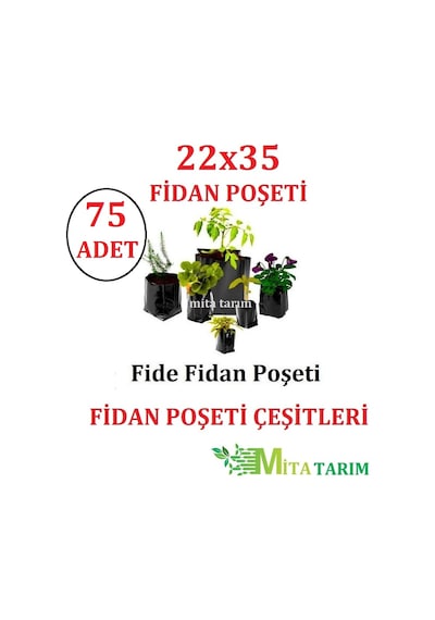 Fidan Poşeti Üretimi, 22X35, 75 Adet Fidan Poşeti, Fidan Tüpü,