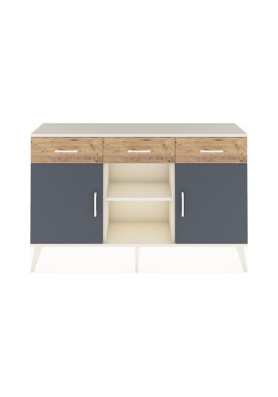 Arges Konsol 3 Raflı 3 Çekmeceli 3 Kapaklı 132x30x83 Aytaşı-antrasit/çam Antrasit/çam Arges Konsol 3 Raflı 3 Çekmeceli 3 Kapaklı 132x30x83 Aytaşı-antrasit/çam Antrasit/çam