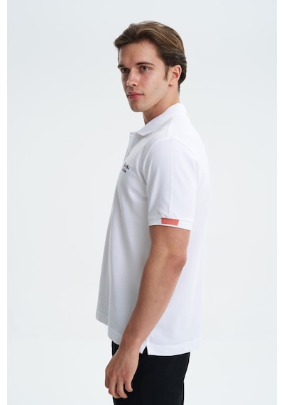 AR-MA Arma Erkek Likralı Pike Polo Yaka Tişört Y27374307701 Beyaz