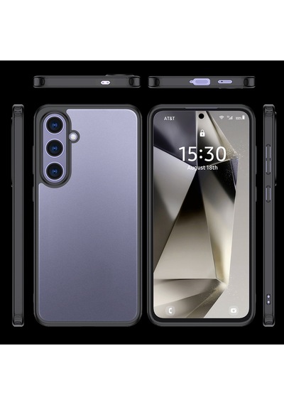 Galaxy S25 Uyumlu Kamera Korumalı Şeffaf Arka Yüzeyli Silikon Kılıf