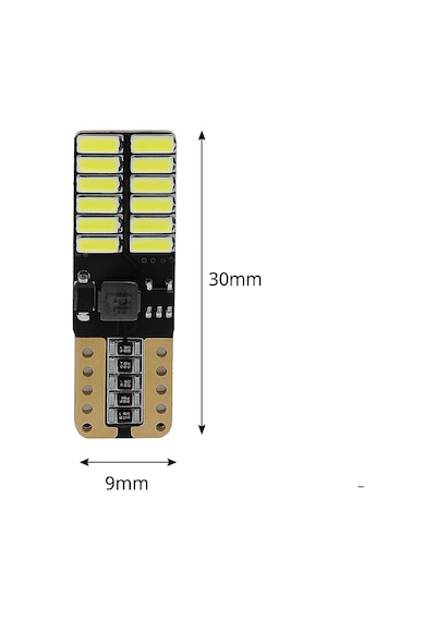 T10 Led Ampul 24 Ledli Canbuslı Park Ampulü Beyaz 2'li