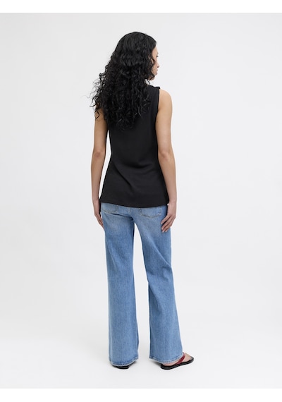 Jack & Jones Kadin V Yaka Kolsuz Yelek - Valerie - 12292241 Siyah