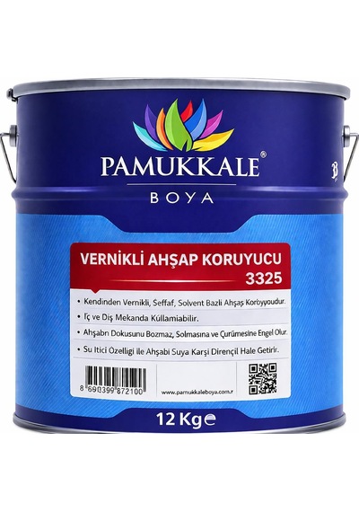 Pamukkale Ahşap Koruyucu Vernikli 12 Kg Kestane