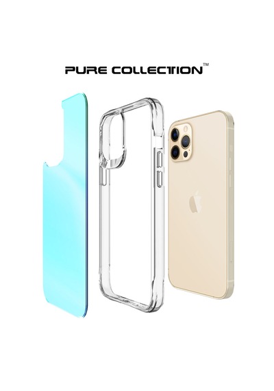 Bix iPhone Uyumlu 12 Pure Rainbow Renk Geçişli Şeffaf Kılıf Çizilmeye Dayanıklı Darbe Emici Parmak İzi Önleyici Mavi Bix iPhone Uyumlu 12 Pure Rainbow Renk Geçişli Şeffaf Kılıf Çizilmeye Dayanıklı Darbe Emici Parmak İzi Önleyici Mavi
