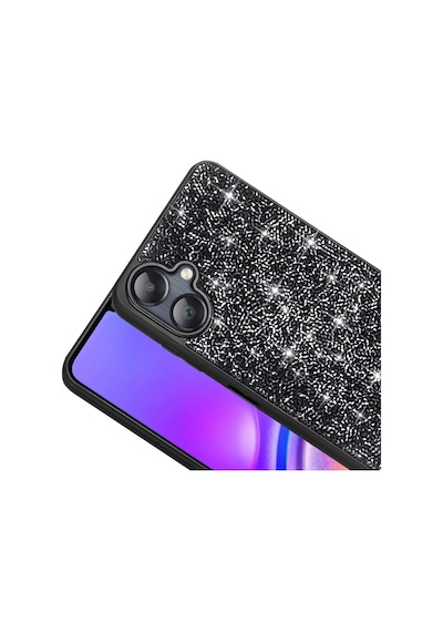 Zore Galaxy Uyumlu A06 Kılıf Parlak Taşlı Tasarım Ata Pırlanta Kapak - Pembe Pembe