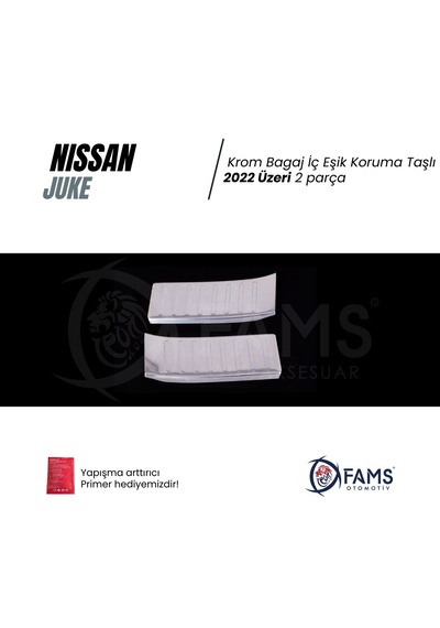 Nissan Juke 2022 Üzeri Krom Bagaj İç Eşik Koruma Taşlı 2 Prç.