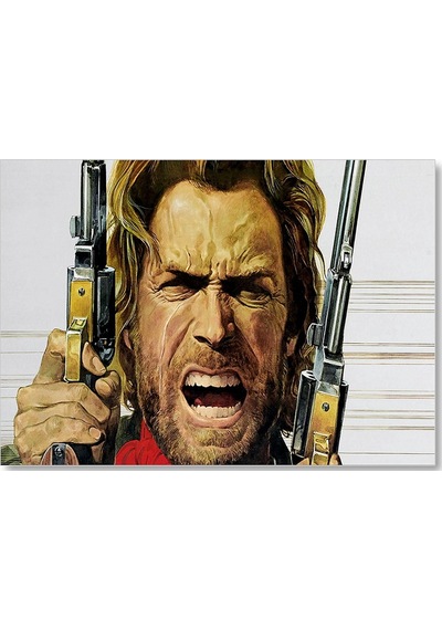 Cakasepetim Clint Eastwood Angry Ahşap Mdf Tablo