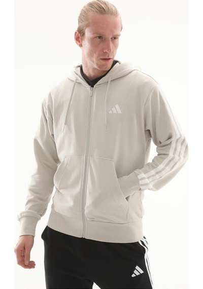 Adidas Erkek Kapüşonlu Eşofman Üst M 3s Ft Fz Hd Je6340 Bej