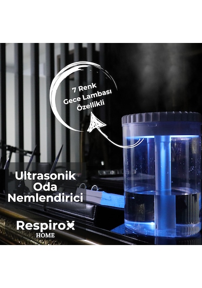 Respiroxhome RH-ON01 Gece Lambalı Ultrasonik Oda Nemlendirici