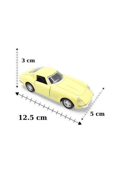 Nostaljik Metal Çek Bırak Araba Krem Kapılar Açılır 1/36 Ölçek Mod:1 Diğer