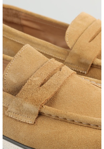 Bisse Erkek Süet Loafer Camel Ayakkabı Ayk25y25004 D70