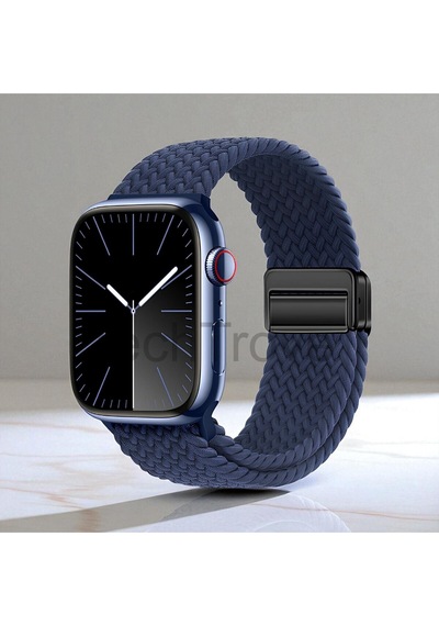 Apple Uyumlu Watch 49/46/45/44/42 Mm Series 10/9/8/7/6/5/4/3/se/ultra Kordon Örgü Tasarımlı Hasır,