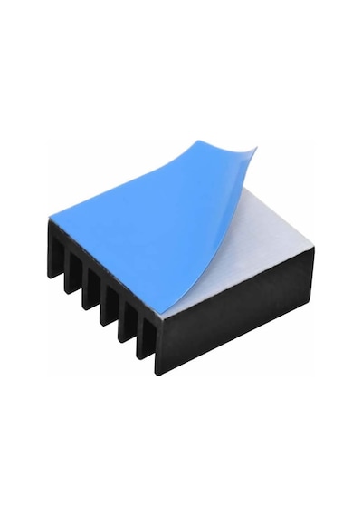 14 MM x 14 MM x 6 MM Alüminyum Metal Soğutucu Blok Termal Etiket Radyatör Amfi Led Entegre Transistör