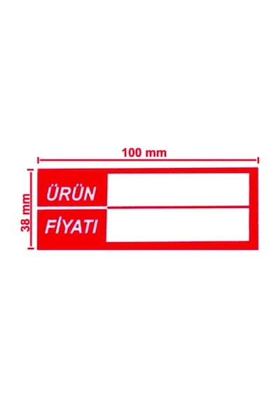 Silinebilir Pvc Kaplamalı Etiketi Raf Önü Fiyat Etiketi 30 Adet Diğer