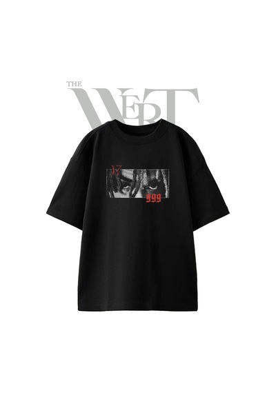 Thewert Xxxtentacion 17 Tasarım Baskılı Ünisex Siyah Oversize T-shirt