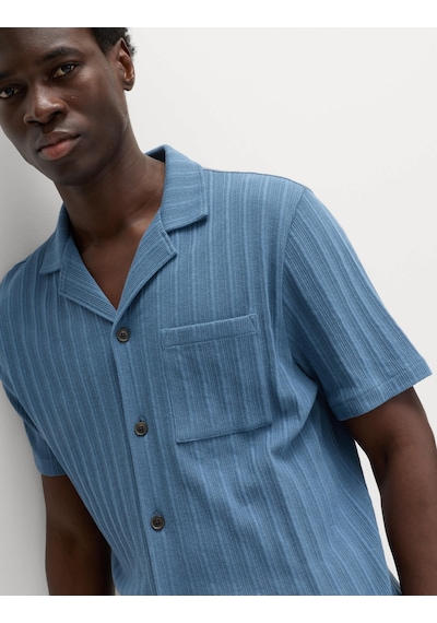 Marks & Spencer Jersey Pijama Üstü T07005230 Mavi