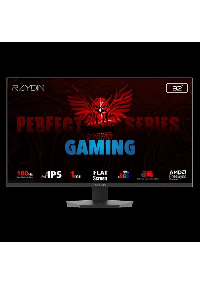 Raydın Eg32eqı-180hz, 31.5", 1ms, 180hz, 2k Quad Hd, 2xhdmı, Dp, Hoparlör, Ips Led, Flat, Frameless,