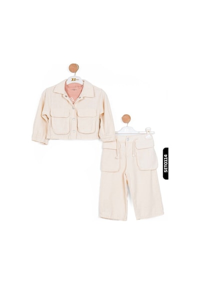 Xo Kids Kız Çocuk Ceket 1-5 Yaş 24238 Ekru