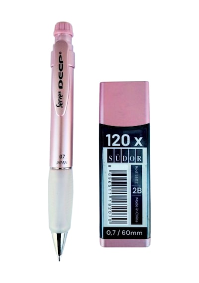 2b , 120' Li 60 Mm 0,7 Uç Ve Serve Deep 0,7 Uçlu Kalem Seti Metallik Rose Metalik Rose