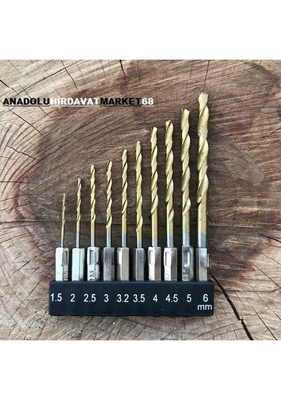 Senbang Hss Bits Ahşap Metal Delici Uç Seti 1/4 Uyumlu 10pcs