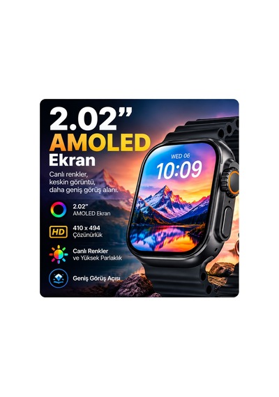 Hk12 Ultra 4 Aı Akıllı Saat 2.02 Amoled, Chatgpt, 21 Dil Aı Çeviri, Whatsapp Yanıtlama, Bluetooth Arama, Ip67-siyah-14903 Hk12 Ultra 4 Aı Akıllı Saat 2.02 Amoled, Chatgpt, 21 Dil Aı Çeviri, Whatsapp Yanıtlama, Bluetooth Arama, Ip67-siyah-14903