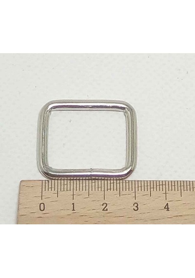 Angel Çanta Aksesuar Gümüş Renk 2X3 Cm Dikdörtgen Halka