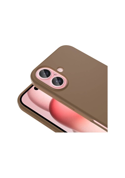 Apple Uyumlu iPhone 16 Plus Kılıf M-safe Şarj Özellikli Sıvı Teknolojili Silinebilir Sert Zore Kivi Kapak Sarı