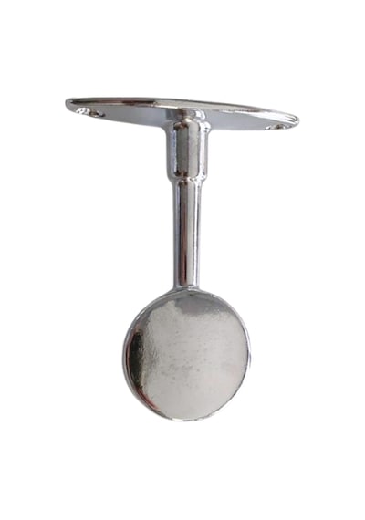 Yuvarlak Ayaklı Kapalı Askı Borusu Flanşı Mobilya Yuvarlak Boru Flanşı Metal Boru Çapı:25mm 4 Adet Krom