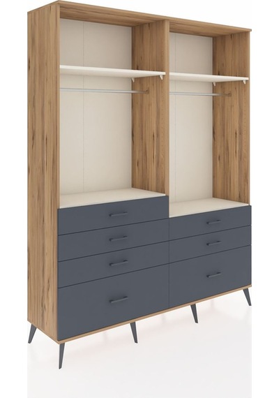 Hyperion Gardrop 4 Raflı 7 Çekmeceli 2 Askılı 176x44x221 Çam-aytaşı/antrasit Aytaşı/antrasit Hyperion Gardrop 4 Raflı 7 Çekmeceli 2 Askılı 176x44x221 Çam-aytaşı/antrasit Aytaşı/antrasit