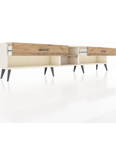 Arges Tv Ünitesi Tek Raflı 2 Çekmeceli 220x30x51 Aytaşı-çam Atlas Çam/atlas Çam - Aytası Arges Tv Ünitesi Tek Raflı 2 Çekmeceli 220x30x51 Aytaşı-çam Atlas Çam/atlas Çam - Aytası