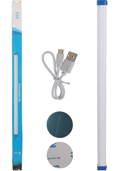 Powermaster T570 70cm 100w Çubuk Portatif Led Işıldak Şarjlı Tüp Lamba 1800mah Çok Renkli