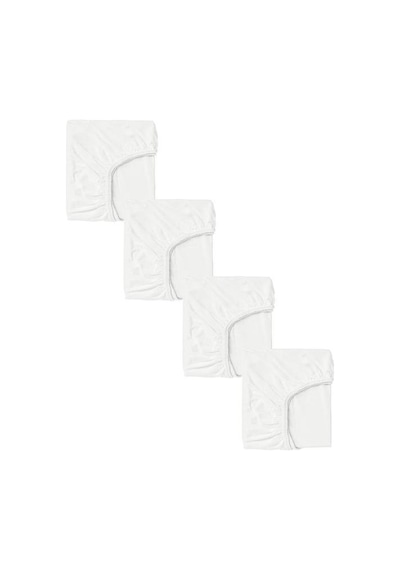 4 Adet 50 X 90 + 10 Cm Anne Yanı Lastikli Penye Kumaş Bebek Çarşafı