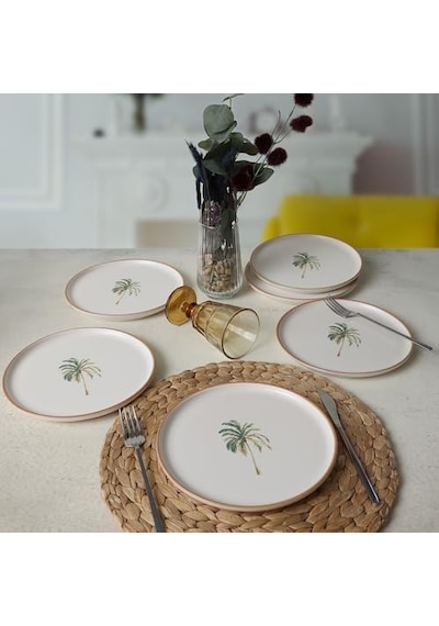 Bronze Pasta Tabağı 22 Cm 6 Adet 22901 Açık