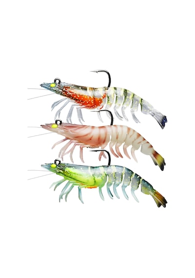 Valkyrie 3 Adet Silikon Karides Balık Yemi 9cm 11.5gr Gerçekçi Levrek Katili Yem Lrf Spin