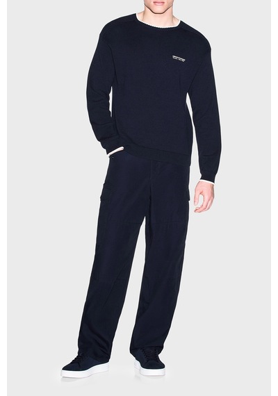 Armani Exchange Pamuk Karışımlı Regular Fit Bisiklet Yaka Kazak Erkek Kazak Xm003009 Af28775 Ub101 Lacivert Armani Exchange Pamuk Karışımlı Regular Fit Bisiklet Yaka Kazak Erkek Kazak Xm003009 Af28775 Ub101 Lacivert
