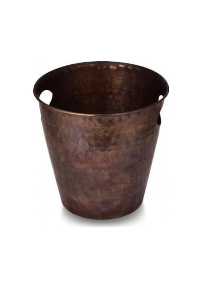 Turna Bakır 2552-3 El Dövme Oksit Turna Mercan Buz Kovası 24 CM Bakır