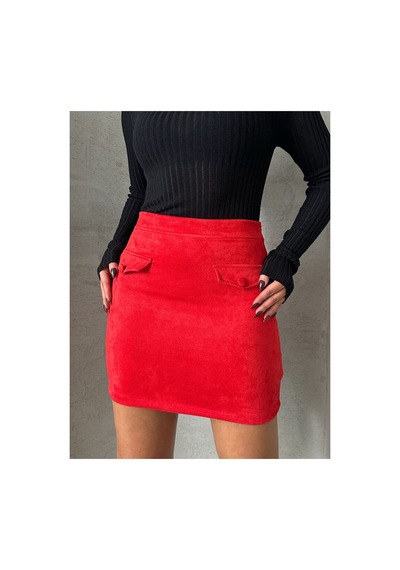 Verymoda Cepli Etek F1572 Kırmızı