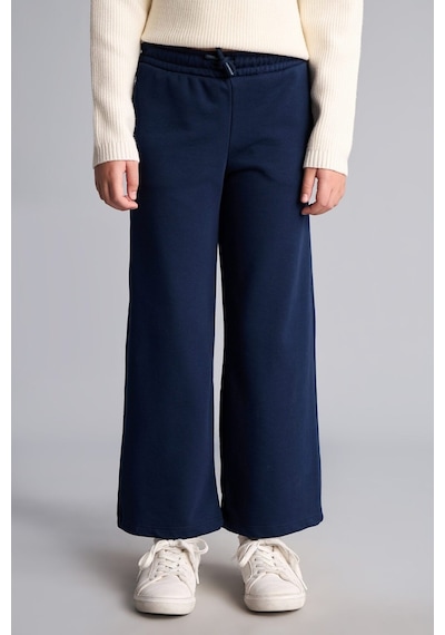 Defacto Beli Bağcıklı Wide Leg Eşofman Altı Kız Çocuk I2264a826aunv244 Lacivert-nv244