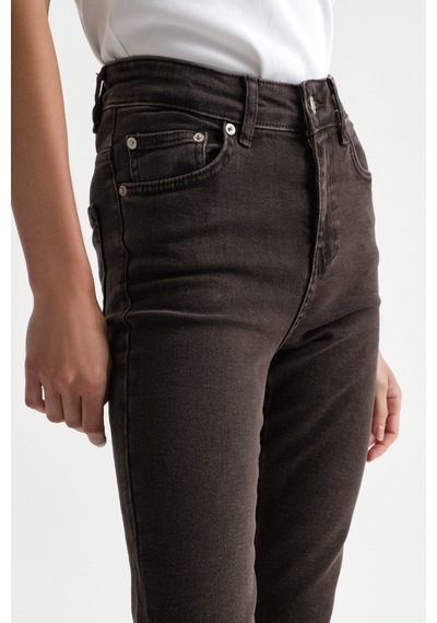 Açelyaokcu High Waist Flare Leg Full Length Stretch Jean Acı Kahverengi Açelyaokcu High Waist Flare Leg Full Length Stretch Jean Acı Kahverengi