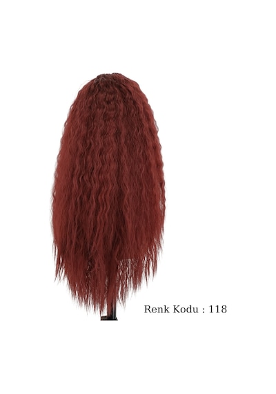 Afro Su Dalgası Peruk Fiber Sentetik Kızıl No - 118