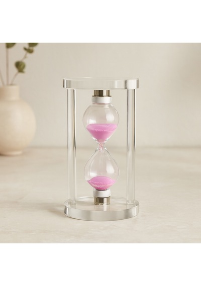 Cam Kum Saati Cam Standlı 6x10 Cm 1